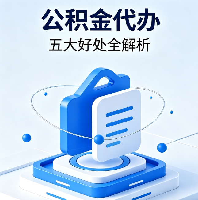 鄂州公积金代办到底值不值？这5大好处让你少走弯路